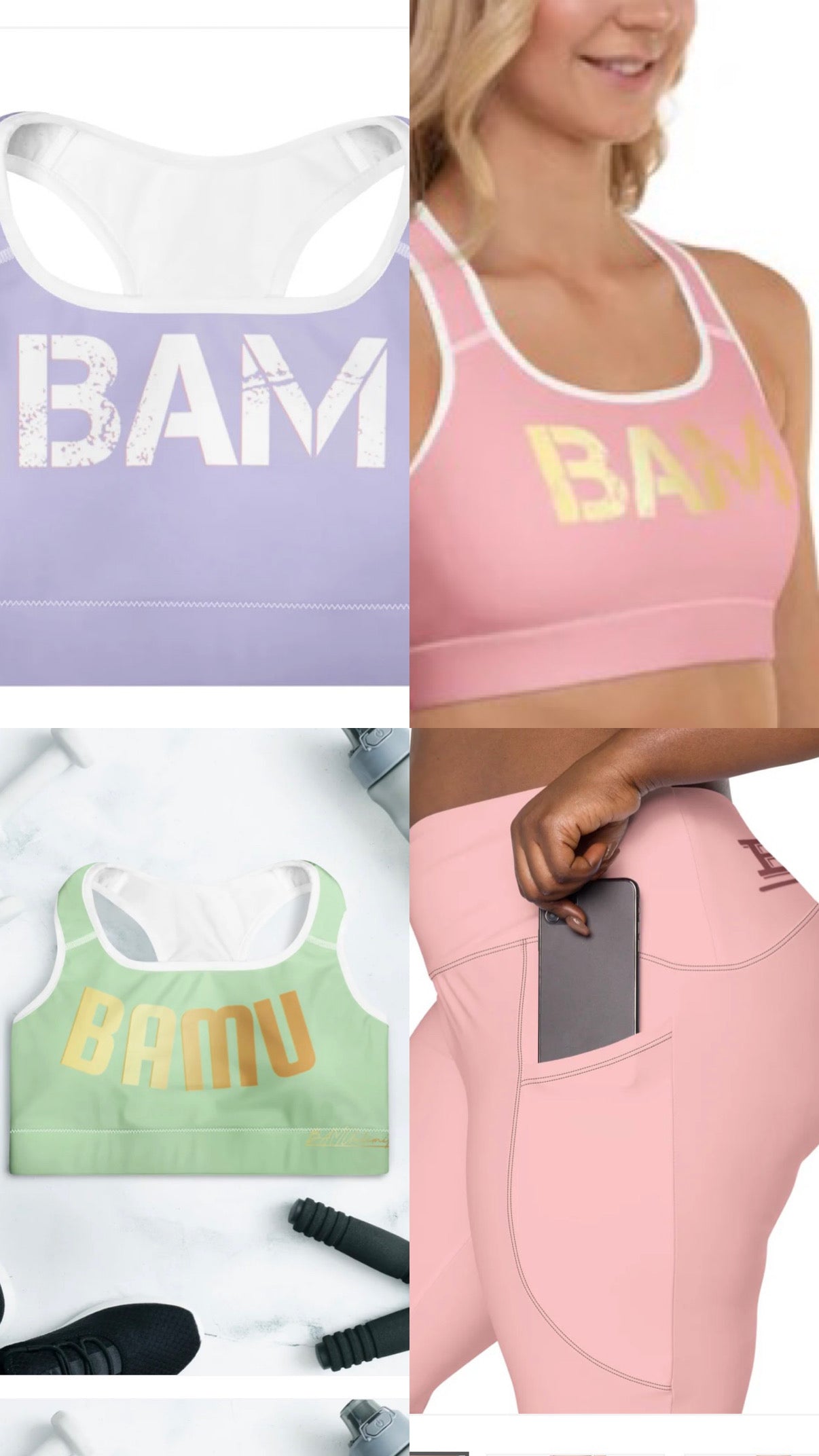 Sports Bras & Yoga Shorts/Leggings